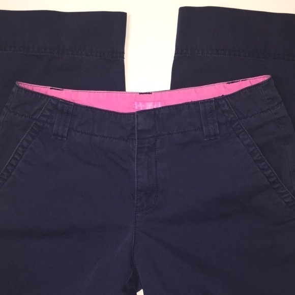 Lilly Pulitzer pants Navy pants size 2 cropped - Picture 1 of 11